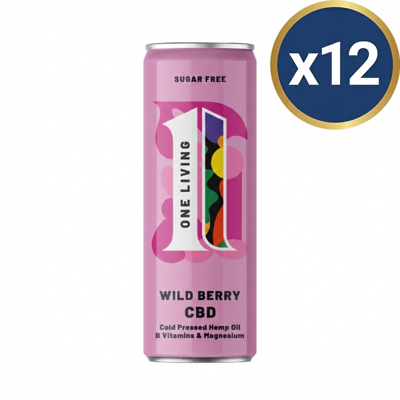 One Living Wild Berry CBD Drink 250ml - Case of 12
