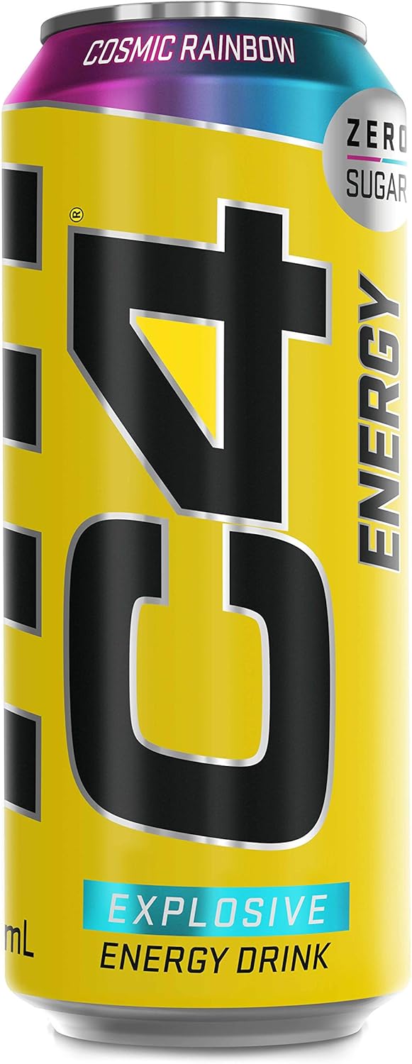 C4 Cosmic Rainbow Performance Energy Drink Zero Sugar 500ml - Case of 12