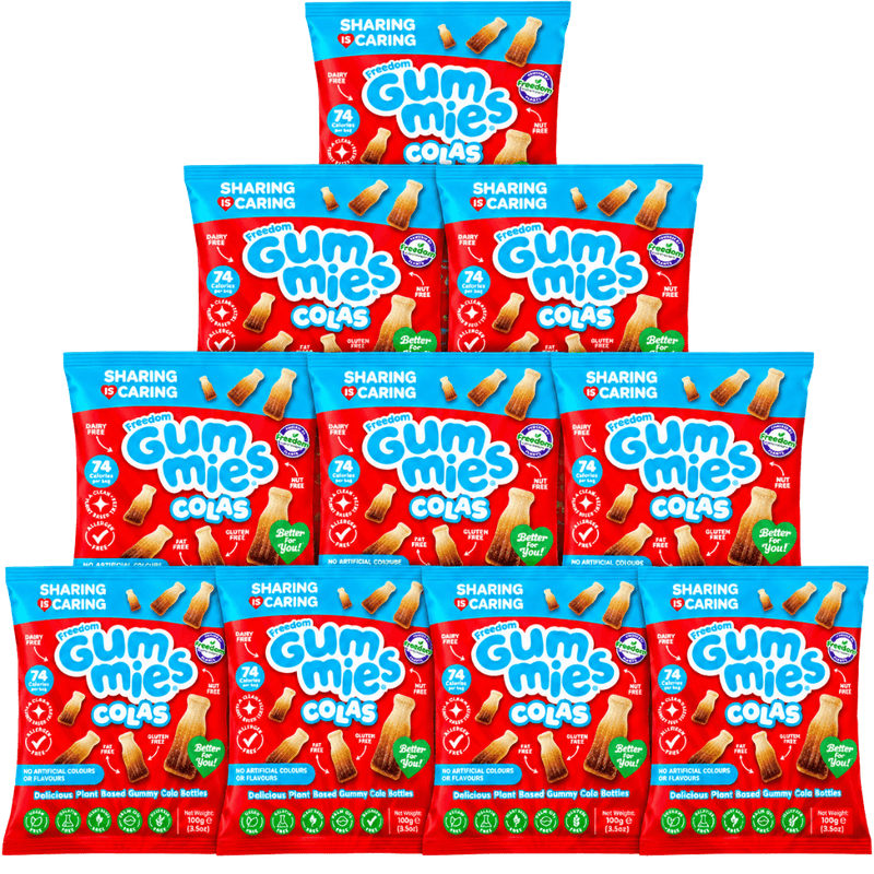 Freedom Gummy Cola Bottles 100g - Case of 10