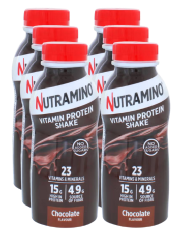 Nutramino Chocolate flavour Vitamin & Protein Shake 325ml - Case of 6