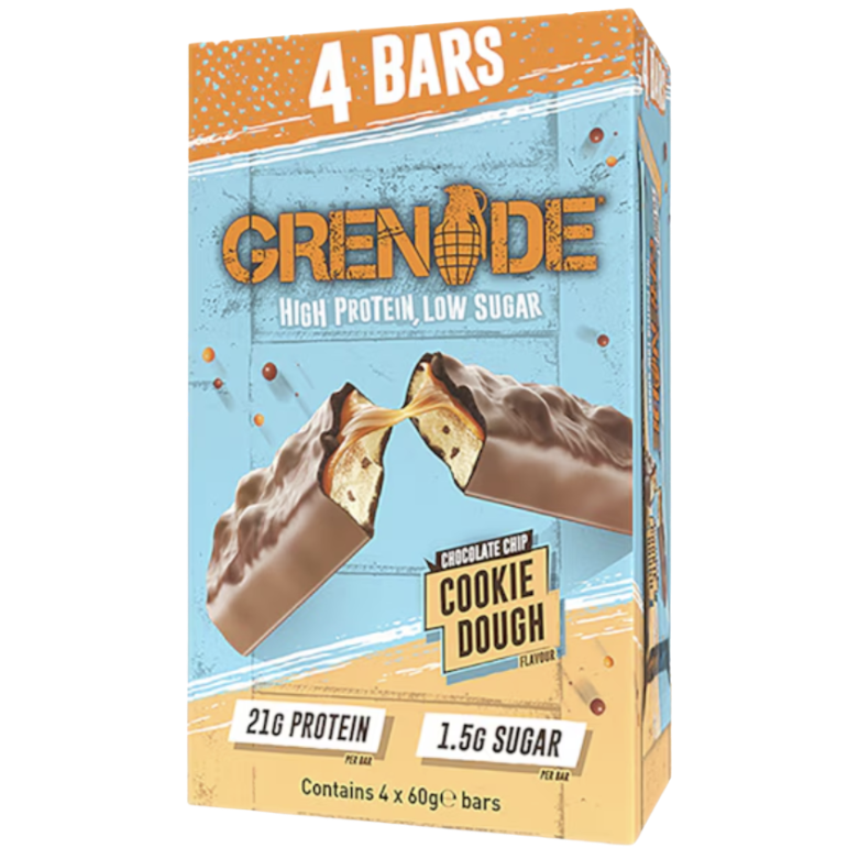 Grenade Chocolate Chip Cookie Dough Protein bar (4 x 60g multipack)
