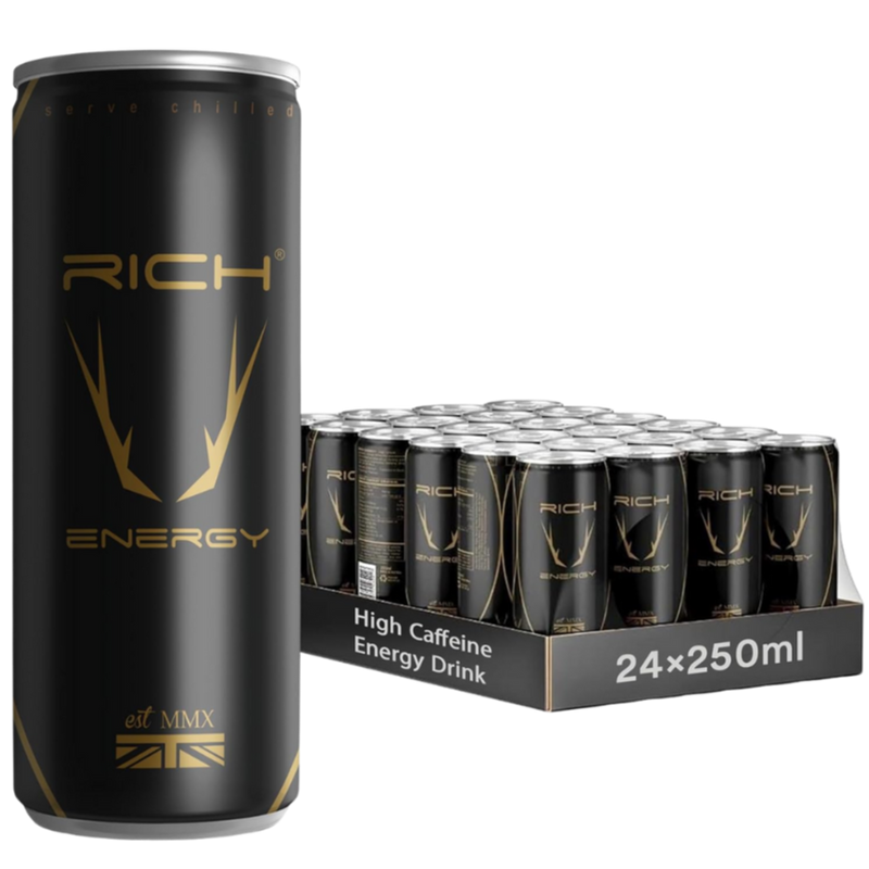 Rich High Caffeine Energy Drink 250ml - Case of 24