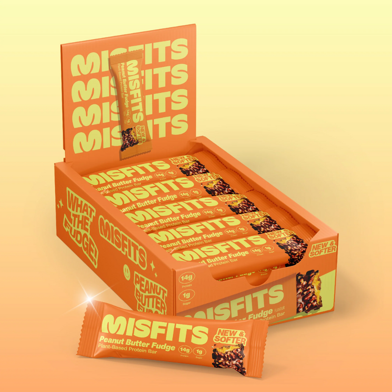 Misfits Peanut Butter Fudge Protein bars 50g - Case of 15