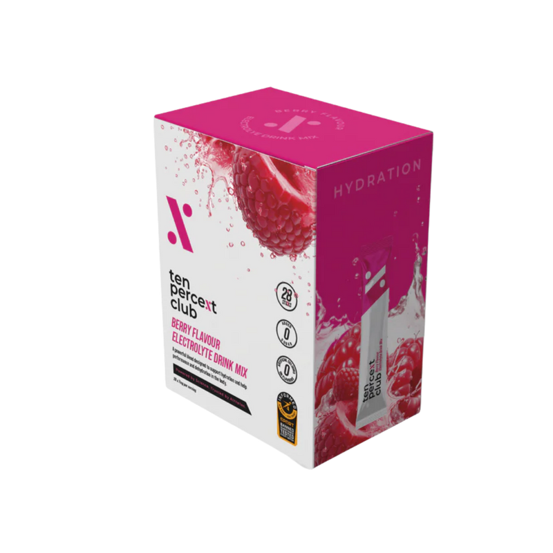 The Ten Percent Club Standard – Mixed Berry Electrolytes – 28 Sachets