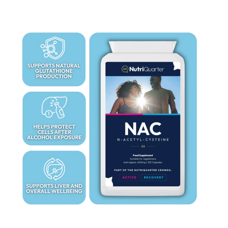 NutriQuarter NAC - N-Acetyl-Cysteine - 120 tablets