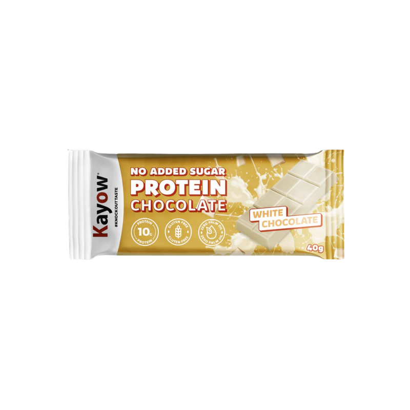 Kayow High Protein White Chocolate 40g - Case of 12