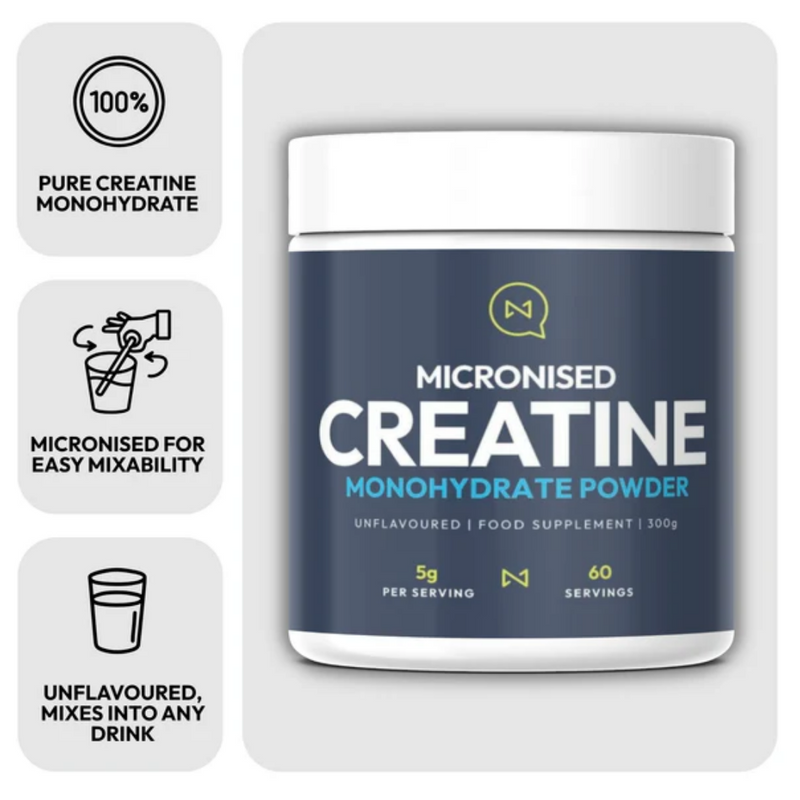 NutriQuarter Creatine Monohydrate Micronised 300g
