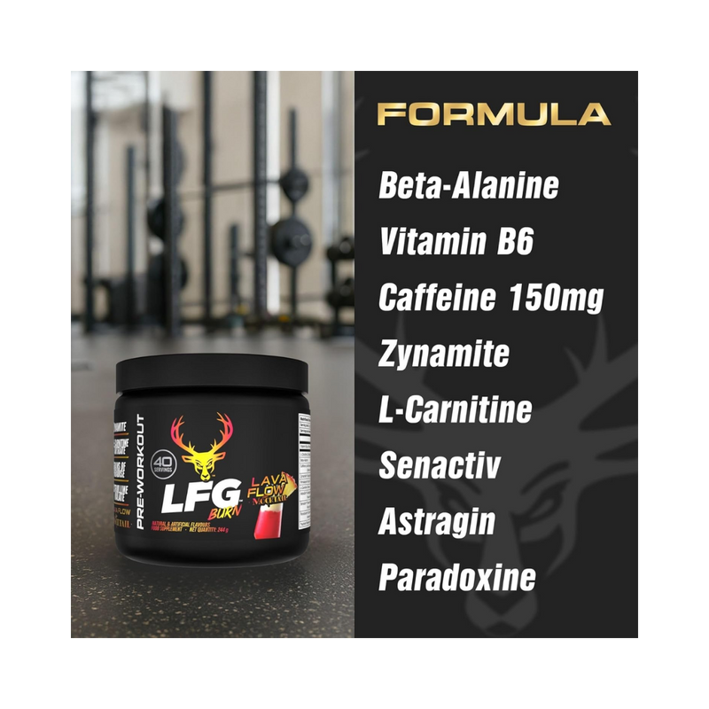Bucked Up LFG Burn Lava Flow Pre-Workout 232g