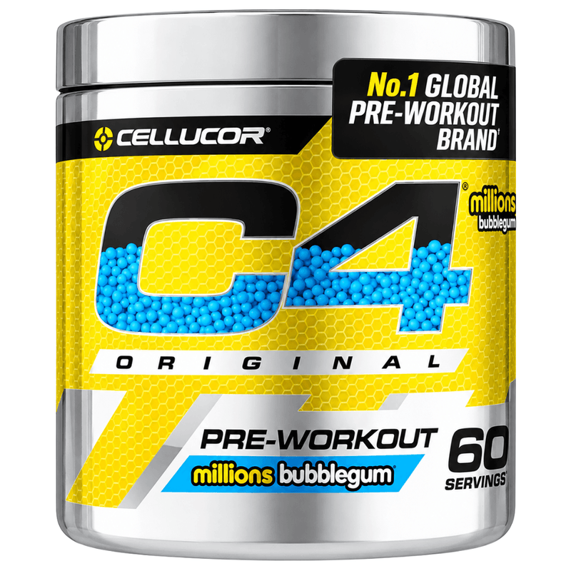 C4 Original Pre Workout Powder Bubblegum 60 Servings