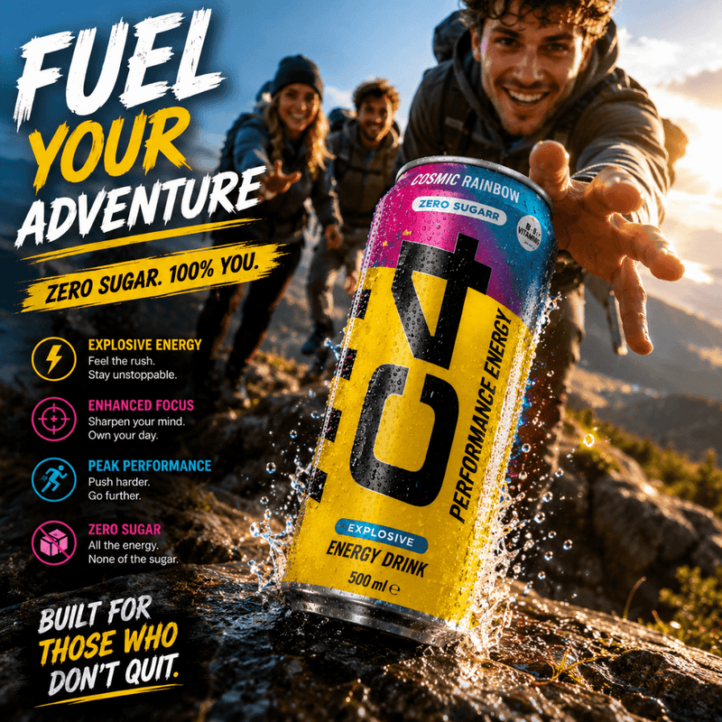 C4 Performance Energy Cosmic Rainbow Zero Sugar 500ml - Case of 24 (6 x 4 x 500ml)