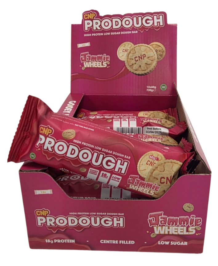CNP Prodough Jammie Wheels protein bar 60g - Case of 12