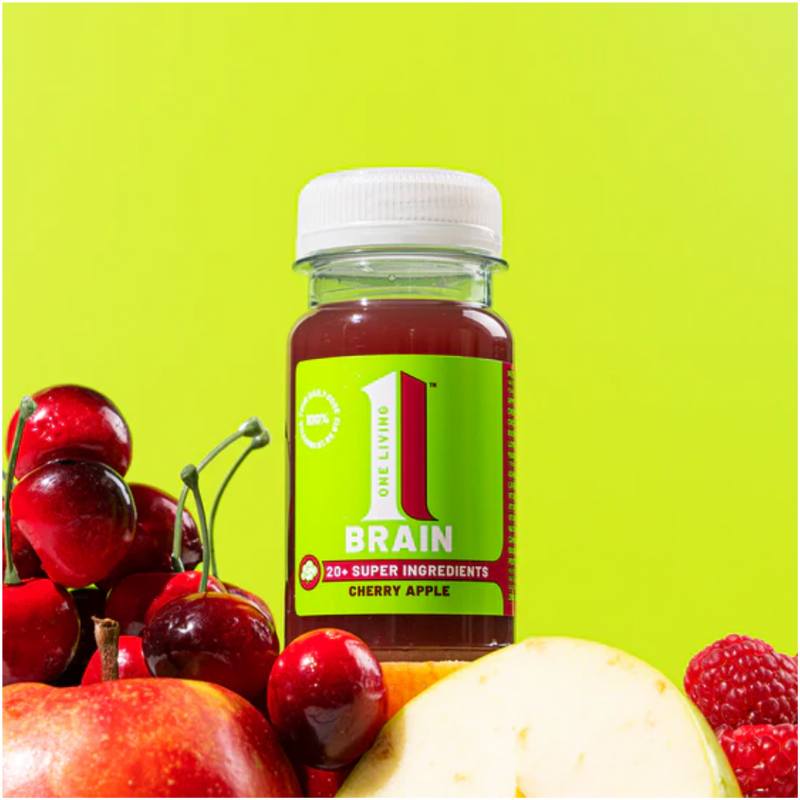 OneLiving Brain Cherry Apple Health Shots 100ml - Case of 8