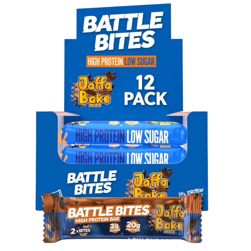 Battle Bites Jaffa Bake Protein bar 62g - Case of 12