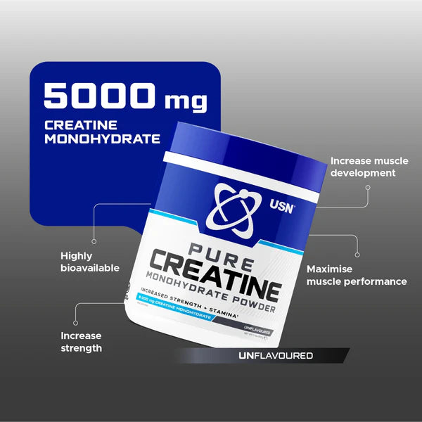 USN Unflavoured Creatine Micronized 230g