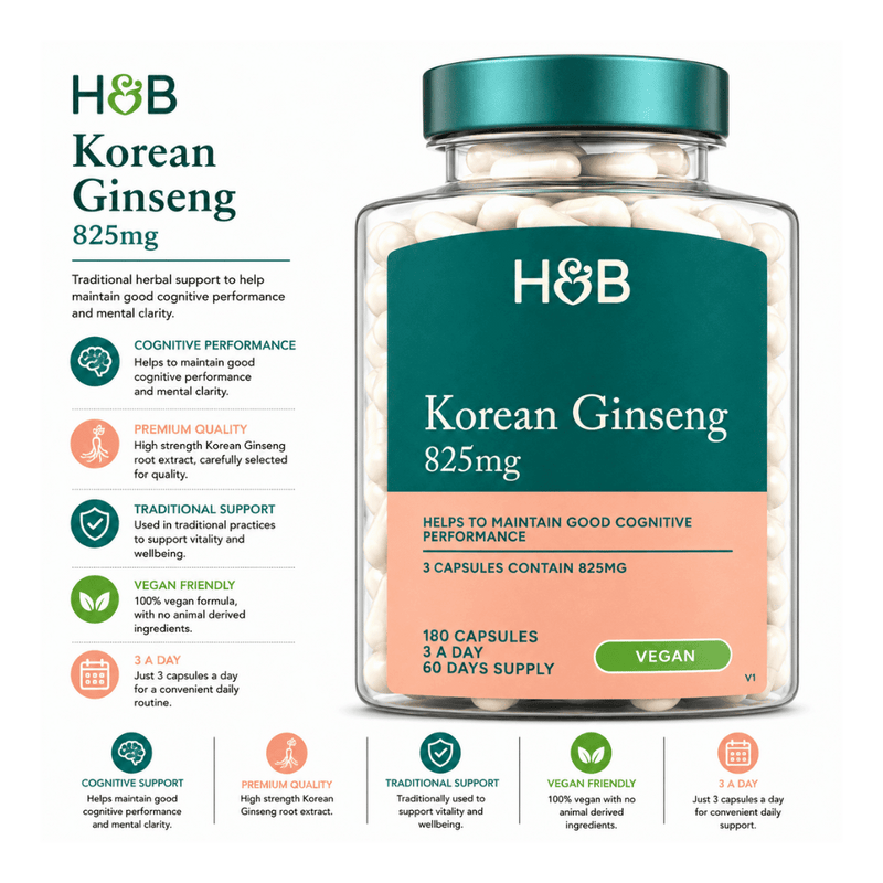 Holland & Barrett Korean Ginseng 180 Capsules