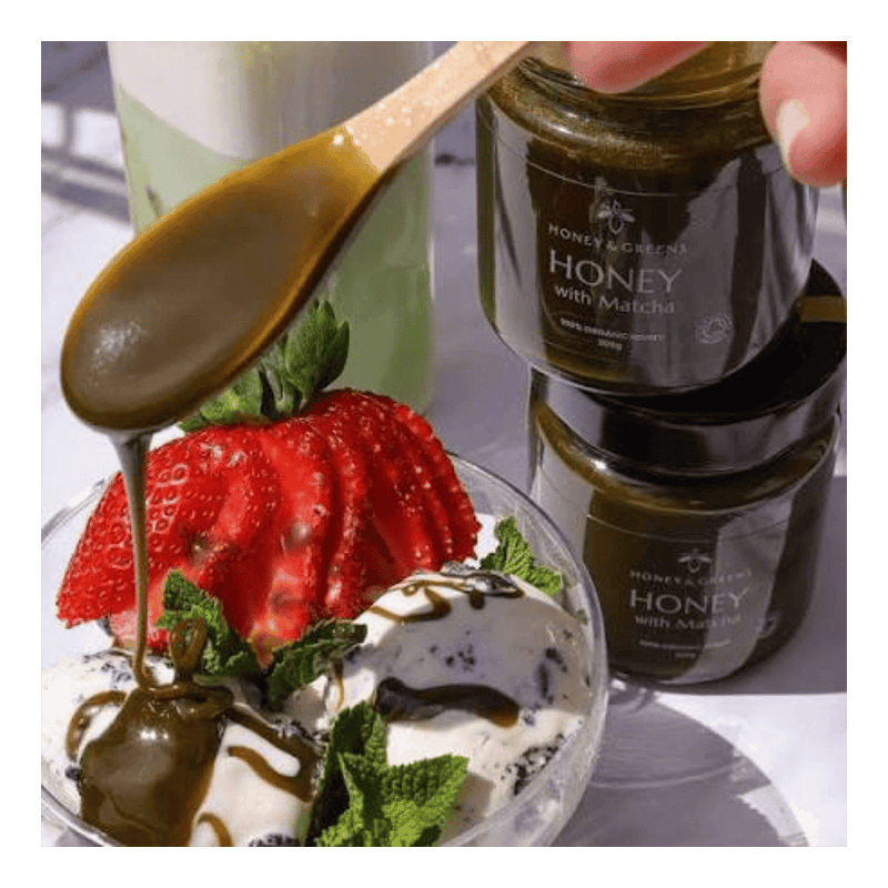 Honey & Greens Organic Honey with Matcha 200g