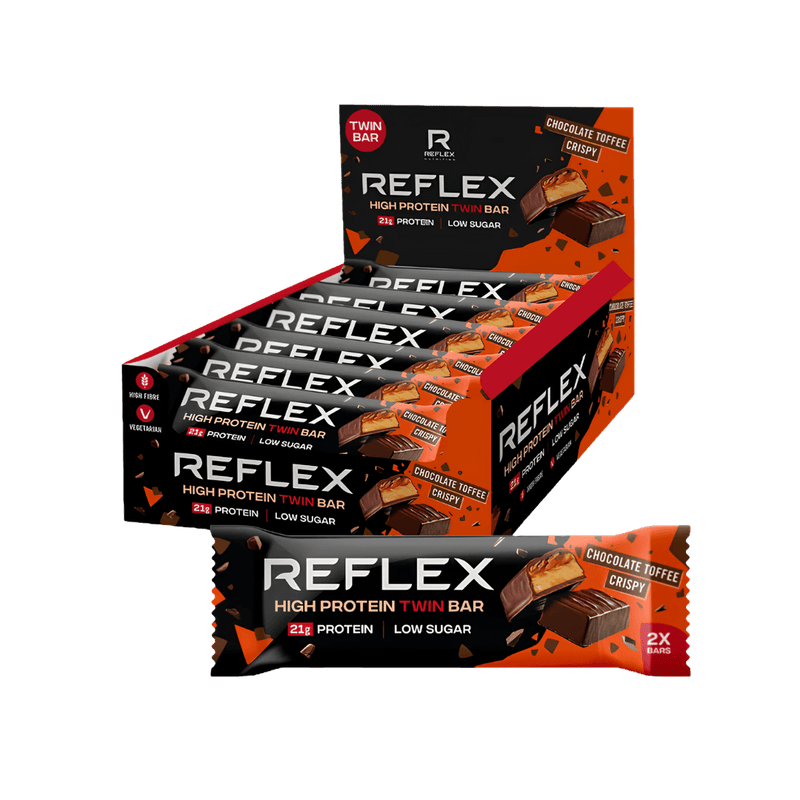 Reflex Protein Twin Bar - Toffee Crispy - 12 Pack