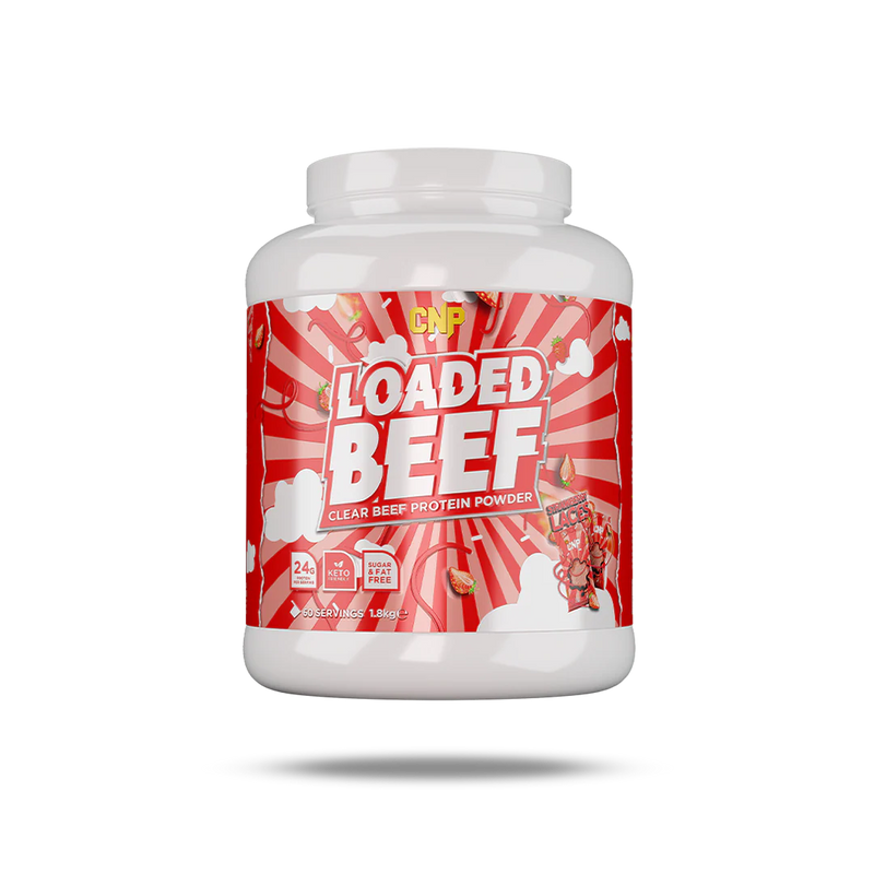 CNP Loaded Beef Strawberry Laces Clear Collagen Protein Powder 1.8kg