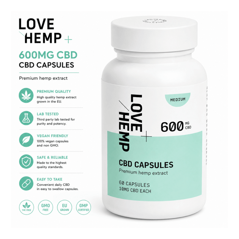 Love Hemp CBD 10mg 60 Capsules