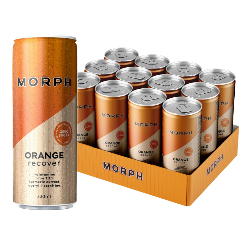 Morph Recover Zero Sugar Energy Drink Orange 330ml - Case of 12