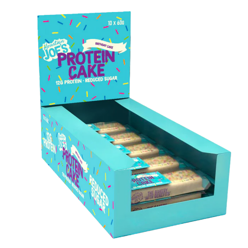 Mountain Joe's Birthday Cake Protein Cake 60g - Case of 10
