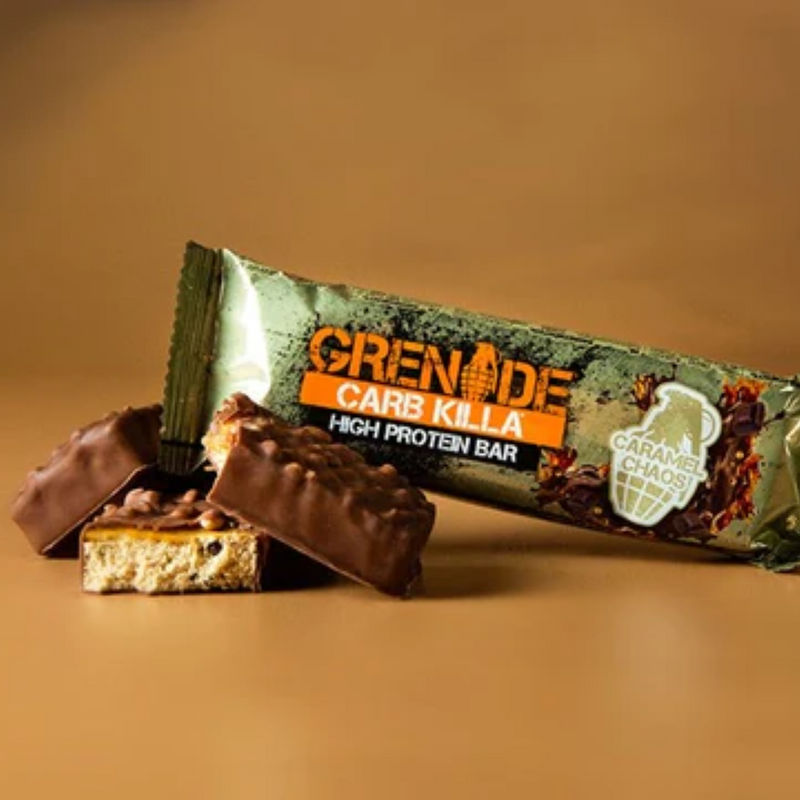 Grenade Caramel Chaos Carb Killa Protein bar 60g - Case of 12 Multisave