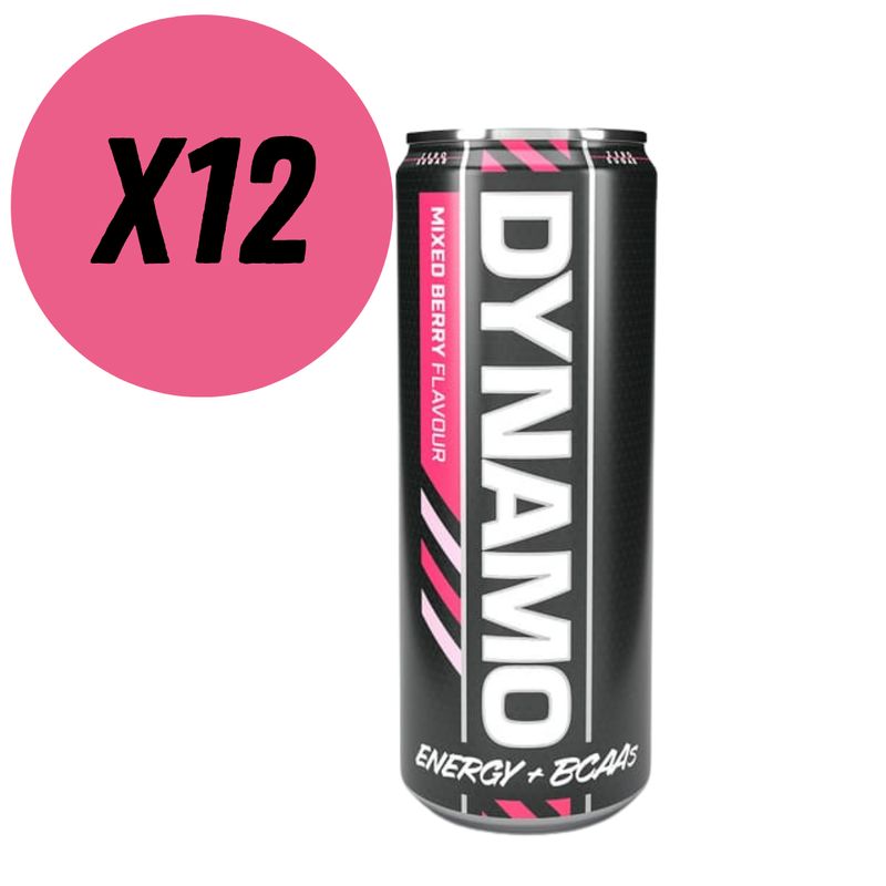 Protein Dynamix Dynamo Mixed Berry Energy Drink 330ml - Case of 12