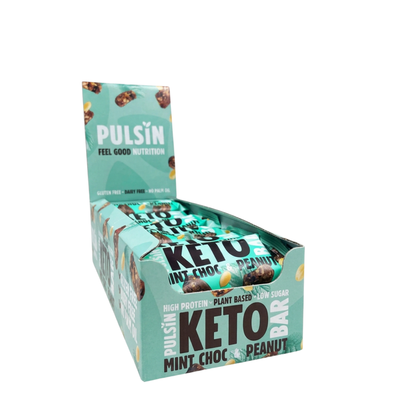 Pulsin Mint Choc & Peanut Keto Bar 50g - Case of 18