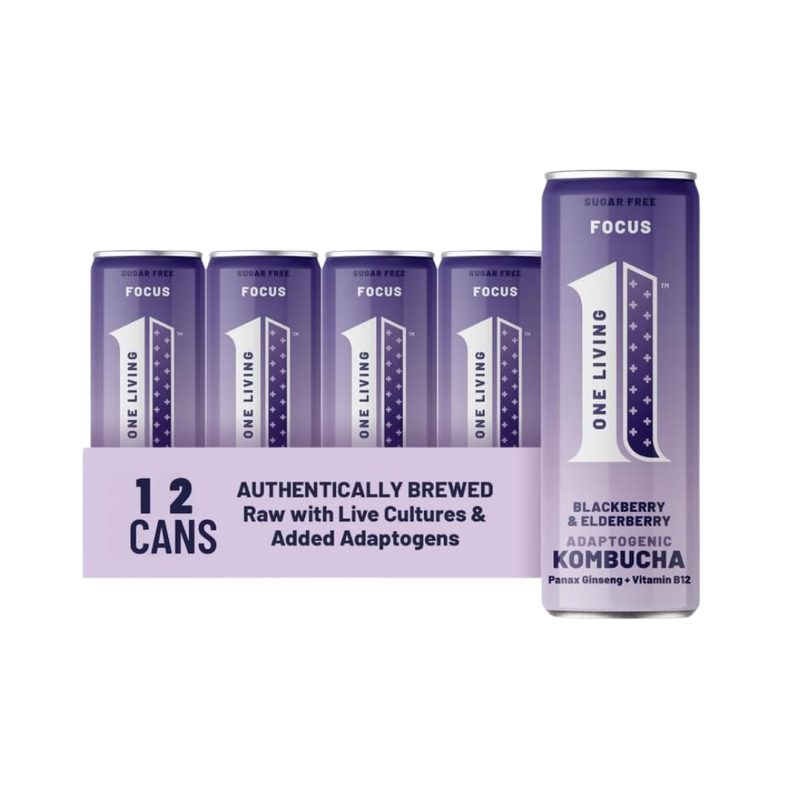 One Living Plus Focus - Blackberry & Elderberry 250ml Case of 12