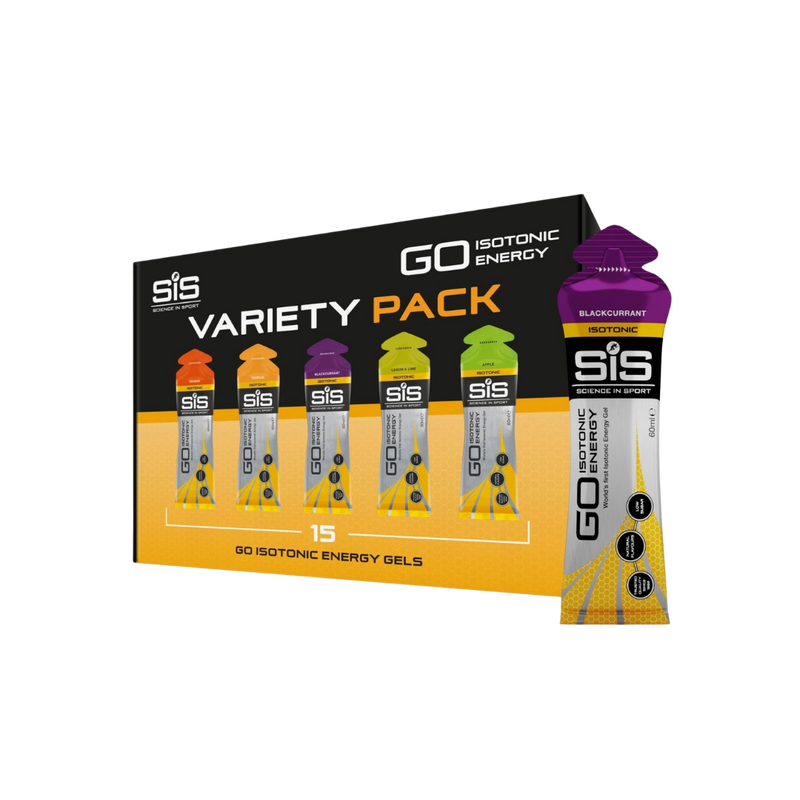 SIS Science In Sport GO Isotonic Energy Gels 60ml Variety Pack - Case of 15
