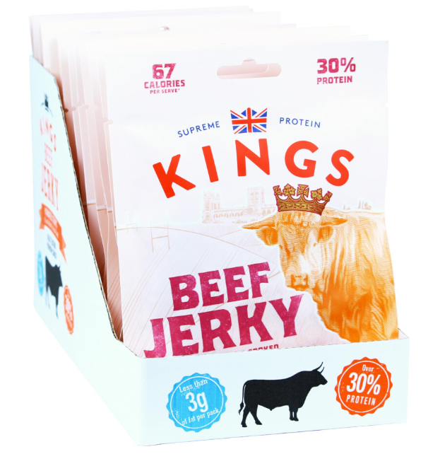 Kings BBQ Beef Jerky 60g - Case of 40