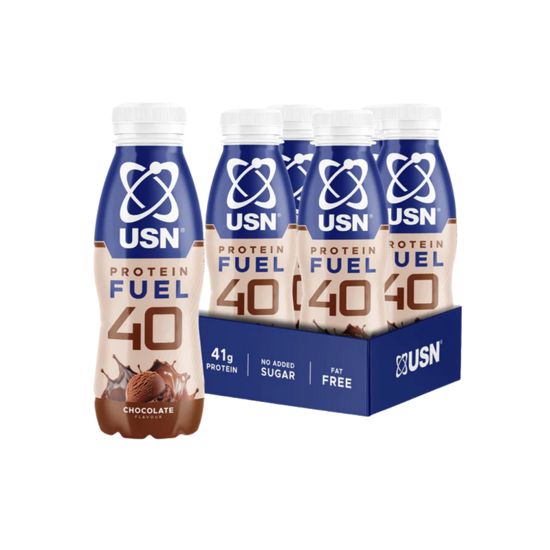 USN Protein Fuel 40 Ready-to-Drink Chocolate Flavour 500ml - Case of 6