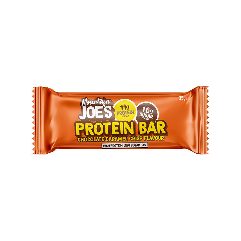 Mountain Joe's Snack-Size Protein Bar Choc Caramel Crisp 35g - Case of 12