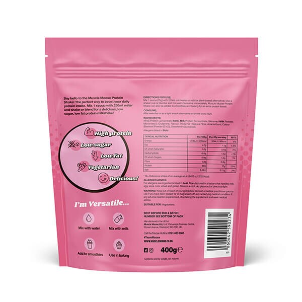 Muscle Moose Protein Shake Strawberry 400g