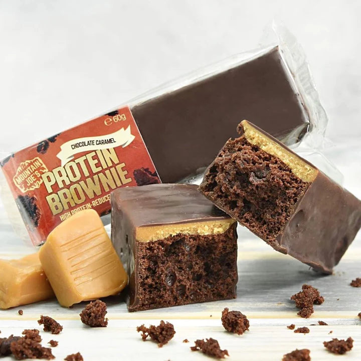 Mountain Joe's Chocolate Caramel Protein Brownie 60g - Case of 10