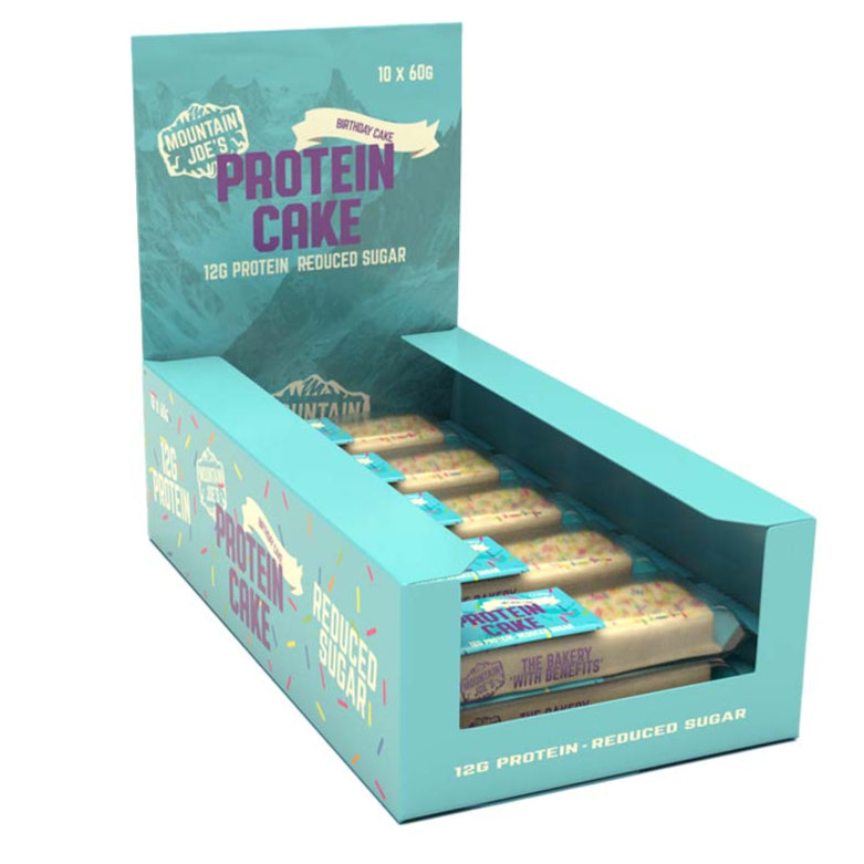 Mountain Joe's Birthday Cake Protein Cake 60g - Case of 10