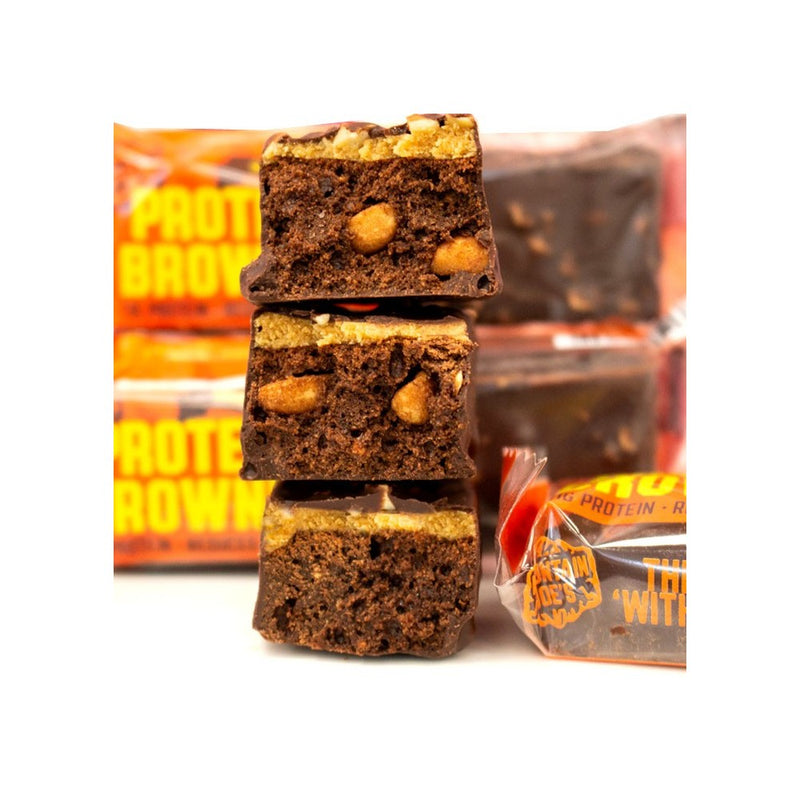 Mountain Joe's Chocolate Peanut Protein Brownie 60g - Case of 10