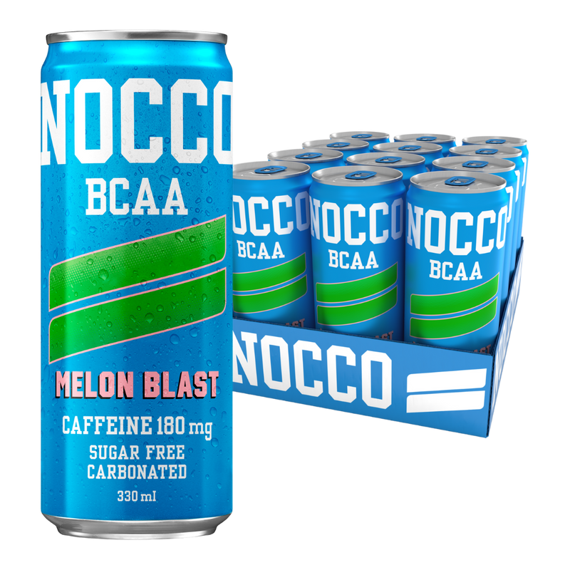 NOCCO Melon Blast Sugar-Free 330ml - Case of 12 [Best Before: 28/02/2026]