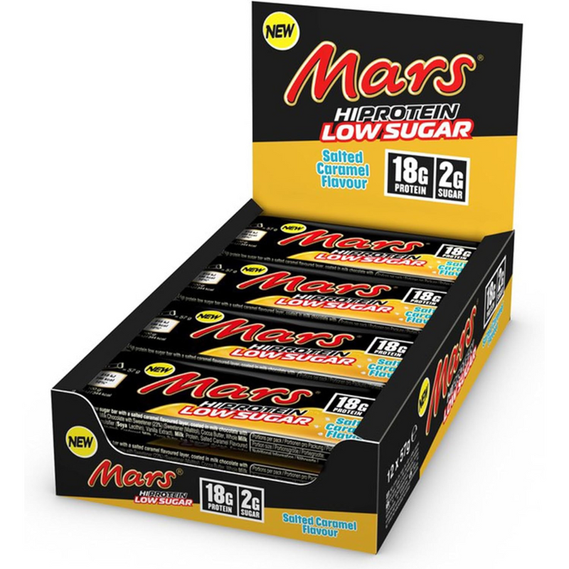 Mars Hi Protein Salted Caramel Flavour Chocolate Bar 57g - Case of 12 [Best Before: 28/11/2025]