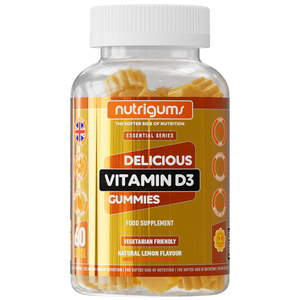 Nutrigums Natural Lemon Vitamin D3 Gummies (60 gummies) [Best Before: 31/01/2026]