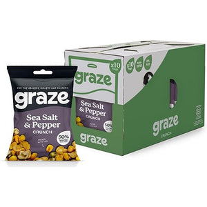 Graze Sea Salt & Pepper Crunch 35g - Case of 10 [Best Before: 17/01/2026]