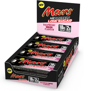 Mars High Protein Raspberry Smash Flavour Chocolate Bar 55g - Case of 12 [Best Before: 14/10/2025]