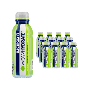 WOW Hydrate Electrolyte Lemon and Lime 500ml - Case of 12