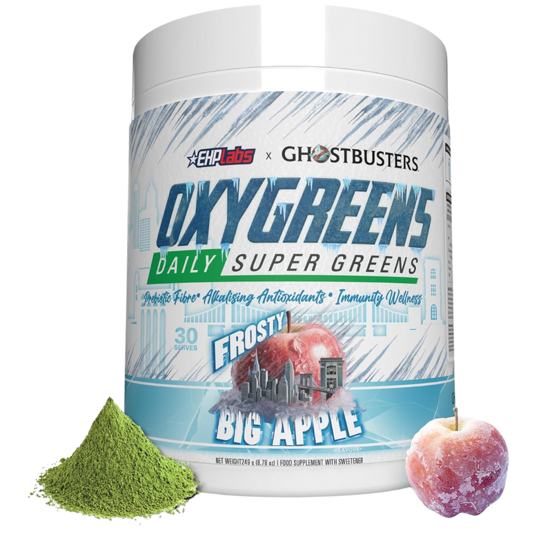 EHP Labs Oxygreens Powder Frosty Big Apple 249g (30 servings) [Best Before: 12/03/2026]