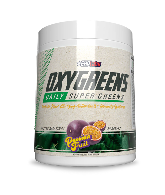 EHP Labs OxyGreens Passionfruit 380g [Best Before: 12/01/2026]