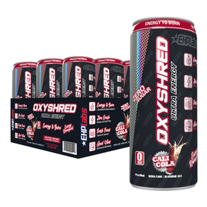 EHP Labs Oxyshred Zero Sugar Energy Drink Cali Cola 355ml - Case of 12 [Best Before: 22/10/2025]
