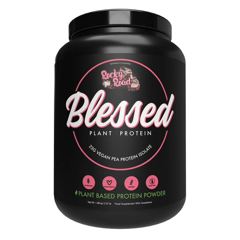 EHP Labs Blessed Rocky Road Plant-Based Protein Powder 1.06kg [Best Before: 30/09/2025]