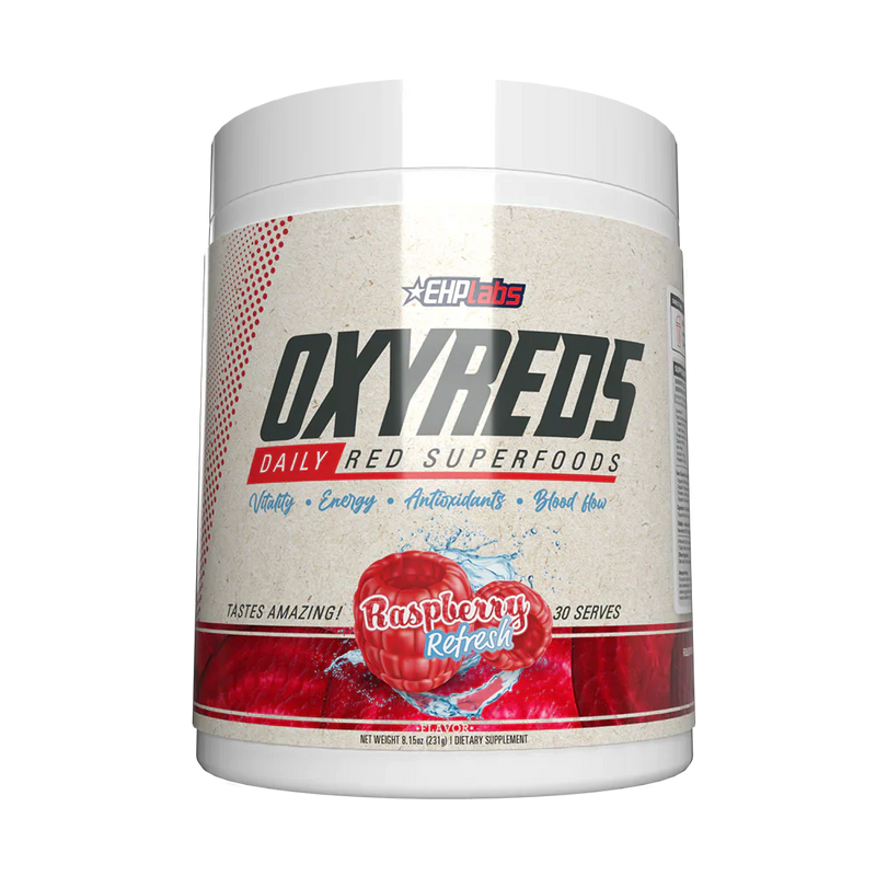 EHP Labs OxyReds Raspberry Refresh 231g (30 Servings) [Best Before: 30/09/2025]