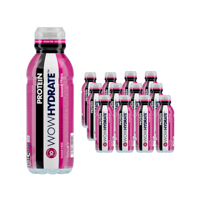 Wow Hydrate Summer Fruits Protein & Vitamin Water 500ml - Case of 12