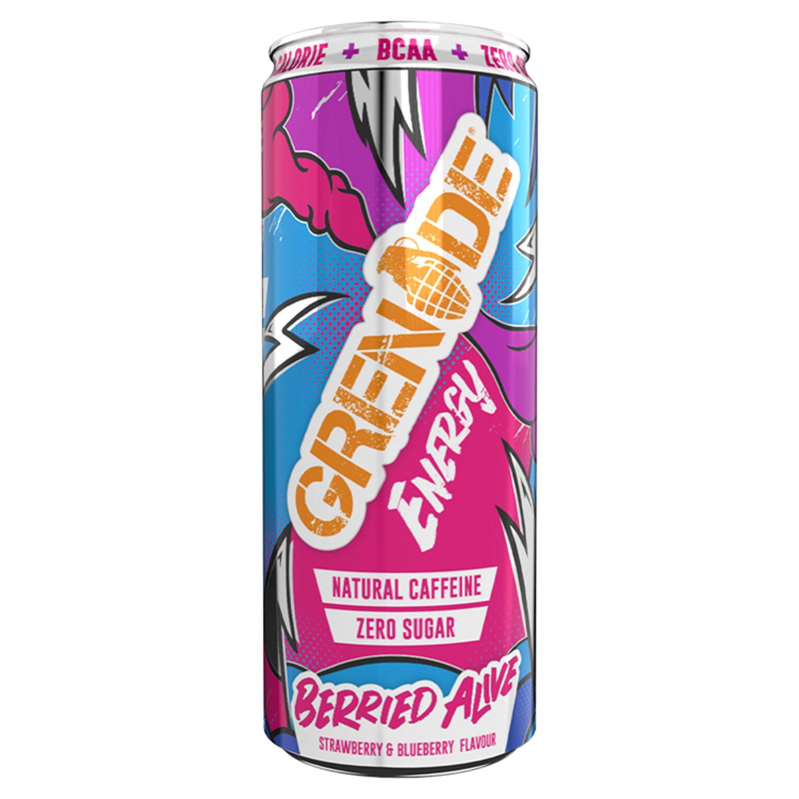 Grenade Berried Alive Energy Drink 330ml - Case of 12 [Best Before: 30